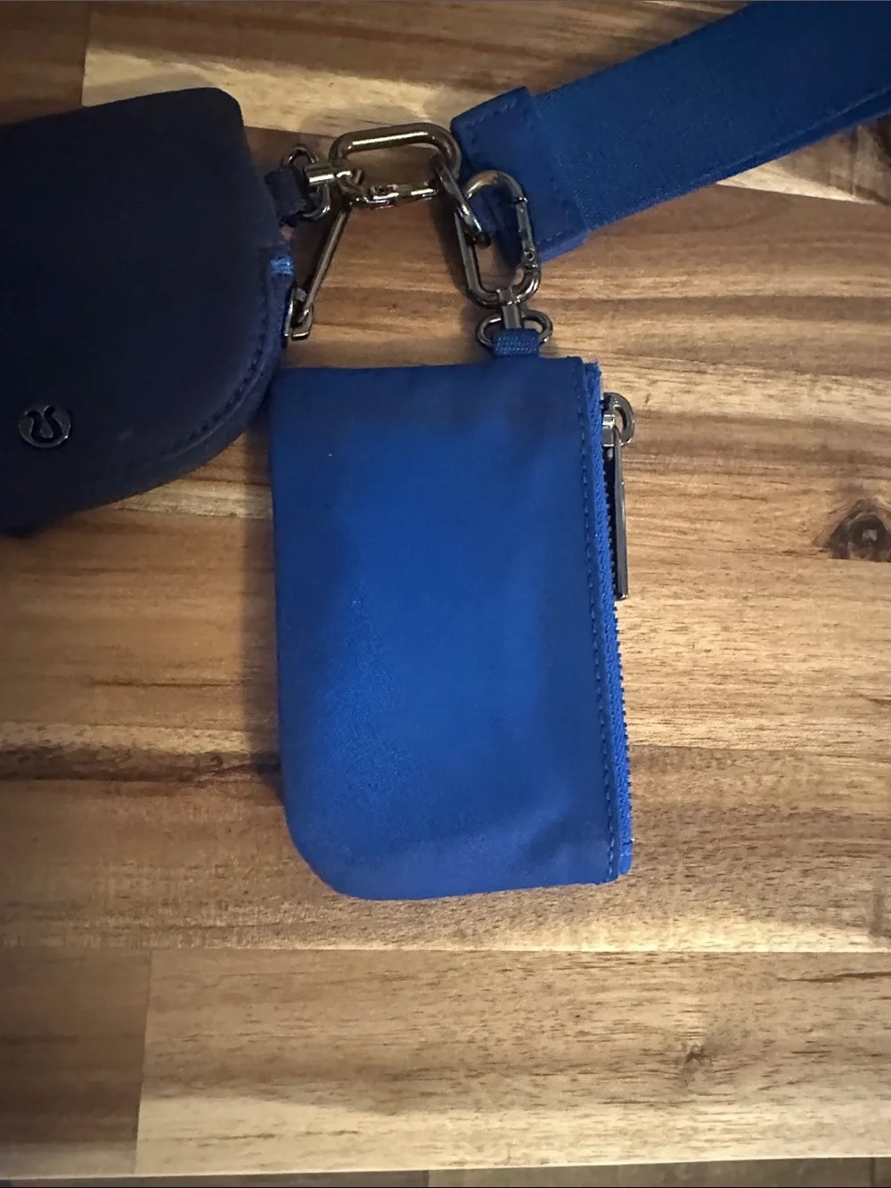 lululemon athletica Royal Blue Key & Coin Pouch Set